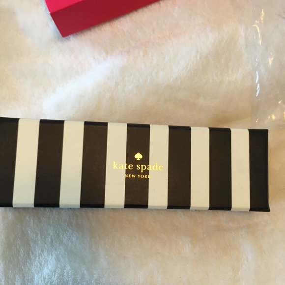 kate spade to do list ballpoint pen black white polka dot nwt - Picture 8 of 12